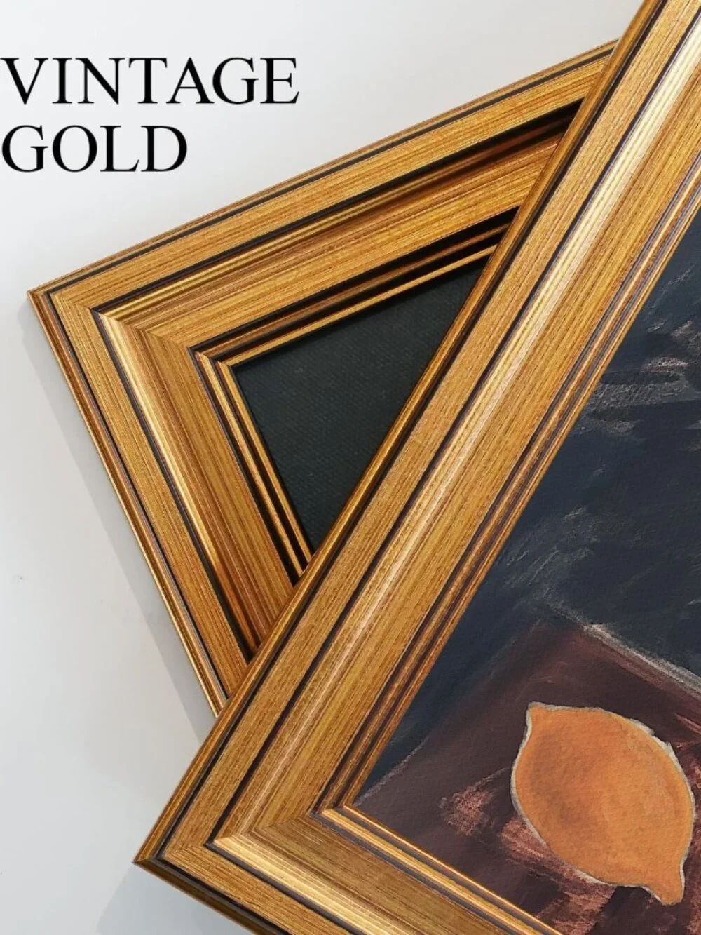 Vintage Gold Framed Floral Rose Wall Art - 12x16 Antique Canvas Decor for Home